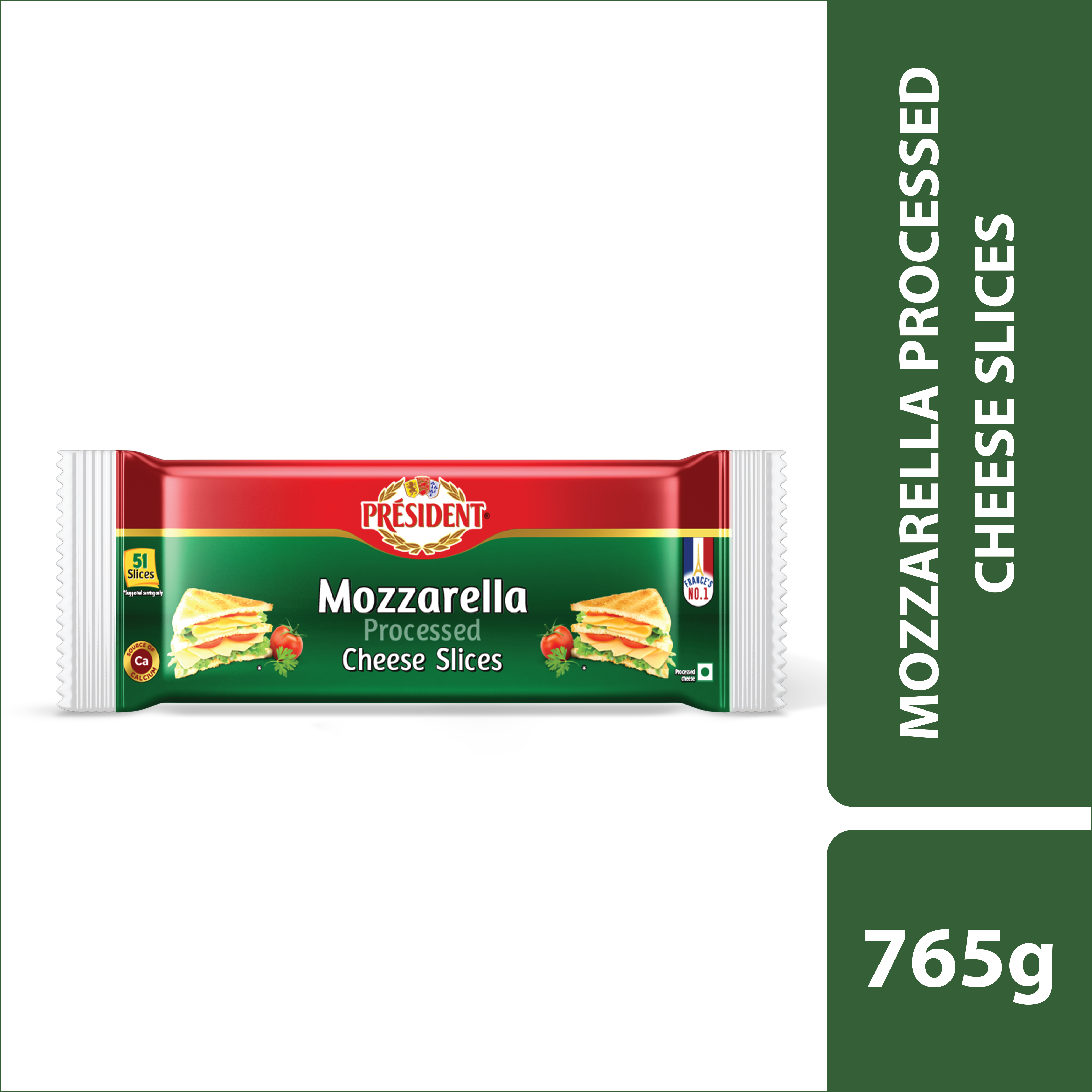 765G Mozzarella Processed Cheese Slices 765G Cheddar Processed Cheese Slices